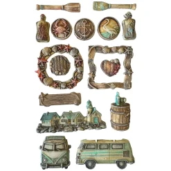 Molde flexible Silent Sea Stamperia 21x29cm