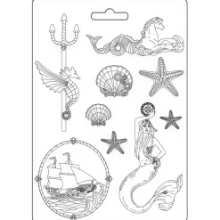 Molde Flexible Sirena Songs Of The Sea Stamperia 21x29cm