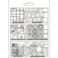 Molde Flexible Squares Bauhaus Stamperia 21x29cm