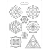 Molde Flexible Symbols Alchemy Stamperia 21x29cm
