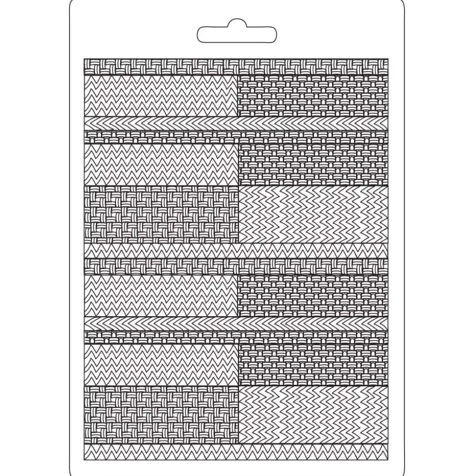 Molde Flexible Textile Pattern Bauhaus Stamperia 14x21cm