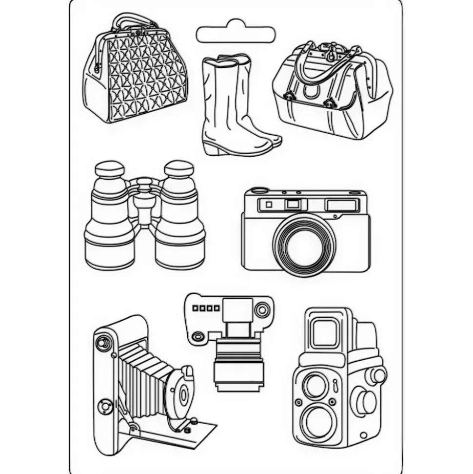 Molde Flexible Travel Accessories Romantic Our Way Stamperia 21x29cm