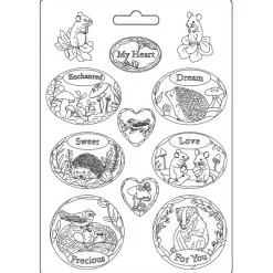 Molde flexible Óvalos Romantic Woodland Stamperia 21x29cm