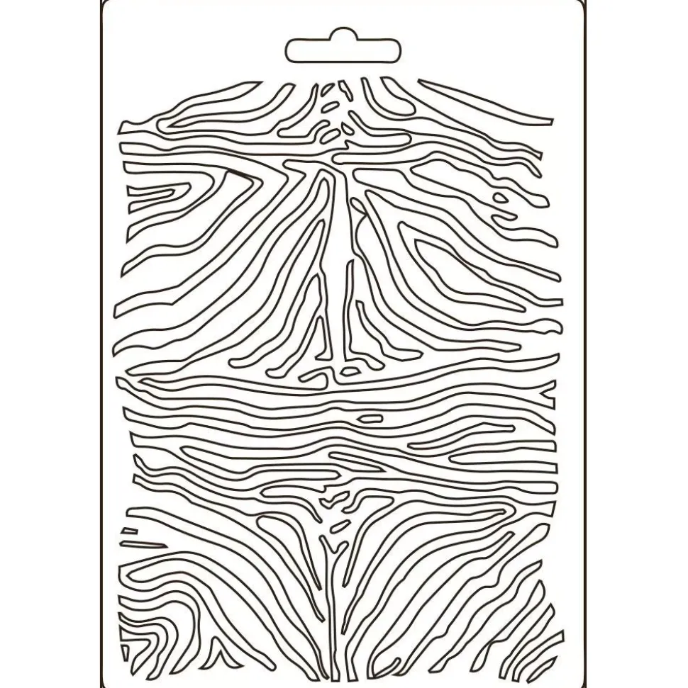 Molde Flexible Zebra Pattern Savana Stamperia 14x21cm