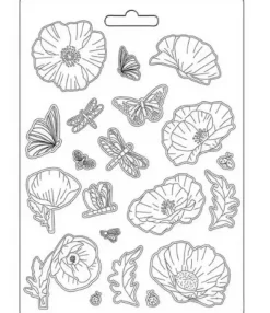 Molde Flowers Sunflower Art Stamperia A5