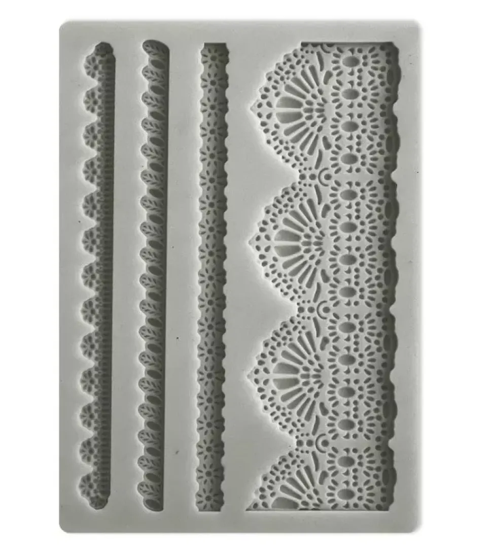 Molde Laces and borders Sunflower Art Stamperia A6