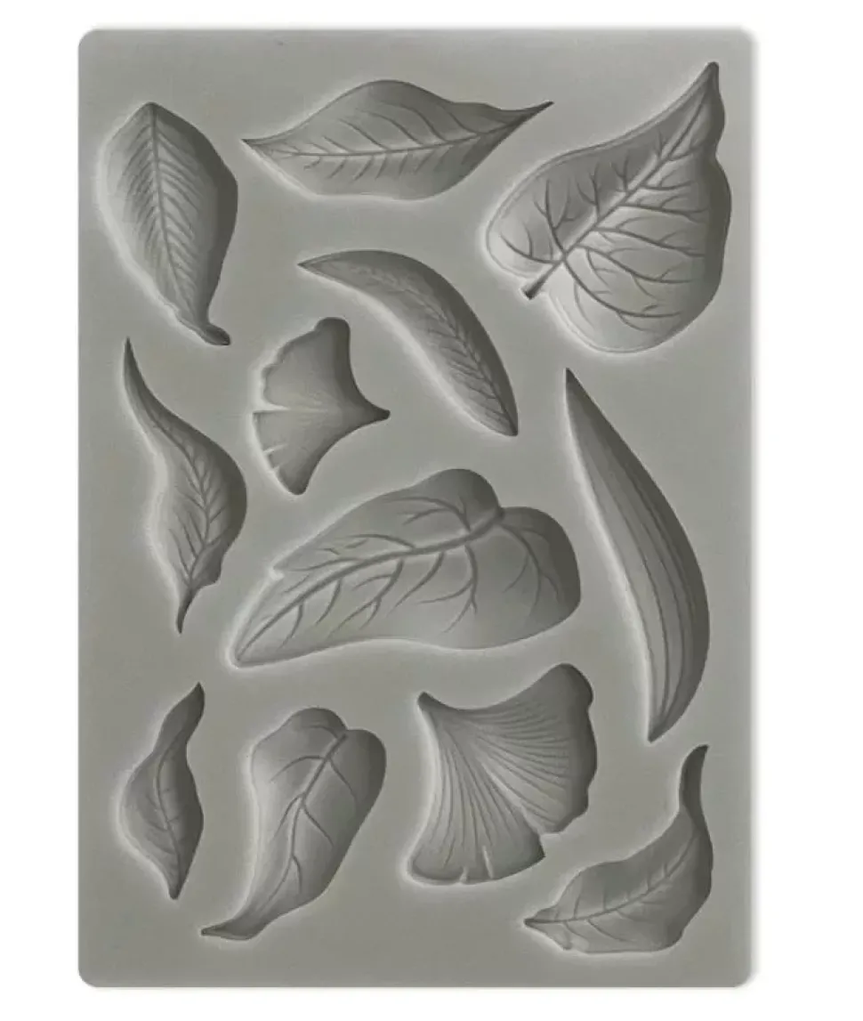 Molde Leaves Sunflower Art Stamperia A6