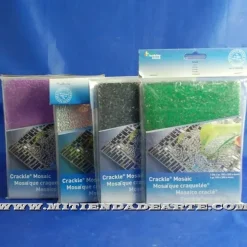 Mosaico de cristal craquelado en placas 15x25 cm