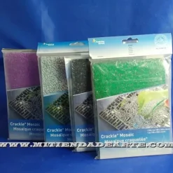 Mosaico de cristal craquelado en placas 15x25 cm