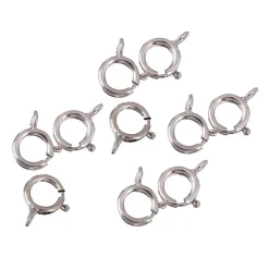 Mosquetón plata redondo