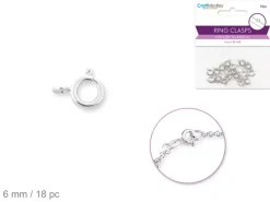 Mosquetón Plateado Redondo MultiCraft 6mm