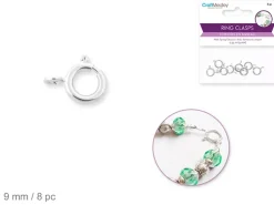 Mosquetón Plateado Redondo MultiCraft 9mm