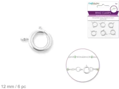 Mosquetón Plateado Redondo MultiCraft 12mm