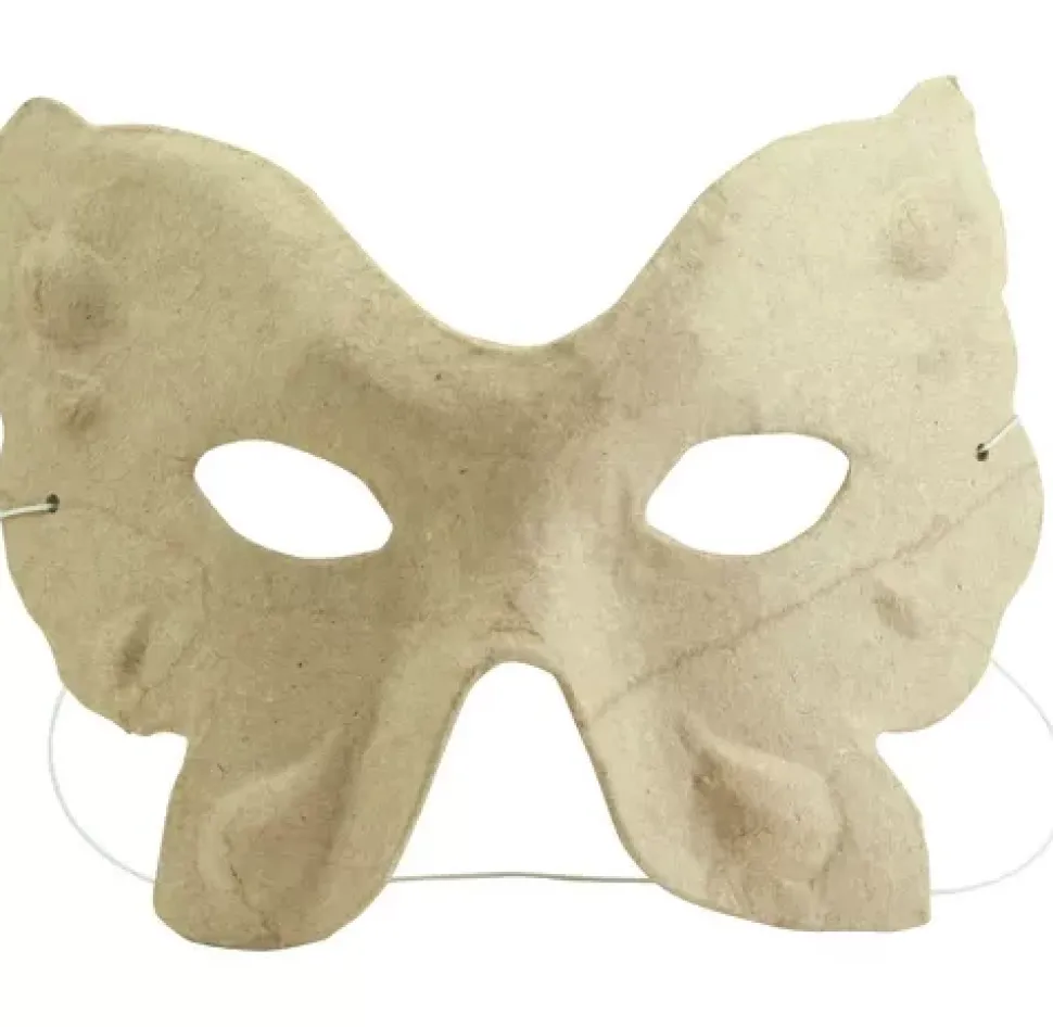 Máscara Mariposa Infantil de Papel Maché Décopatch