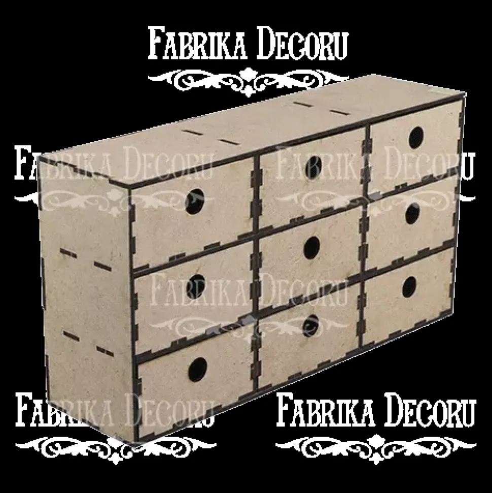 Mueble cajonera en DM