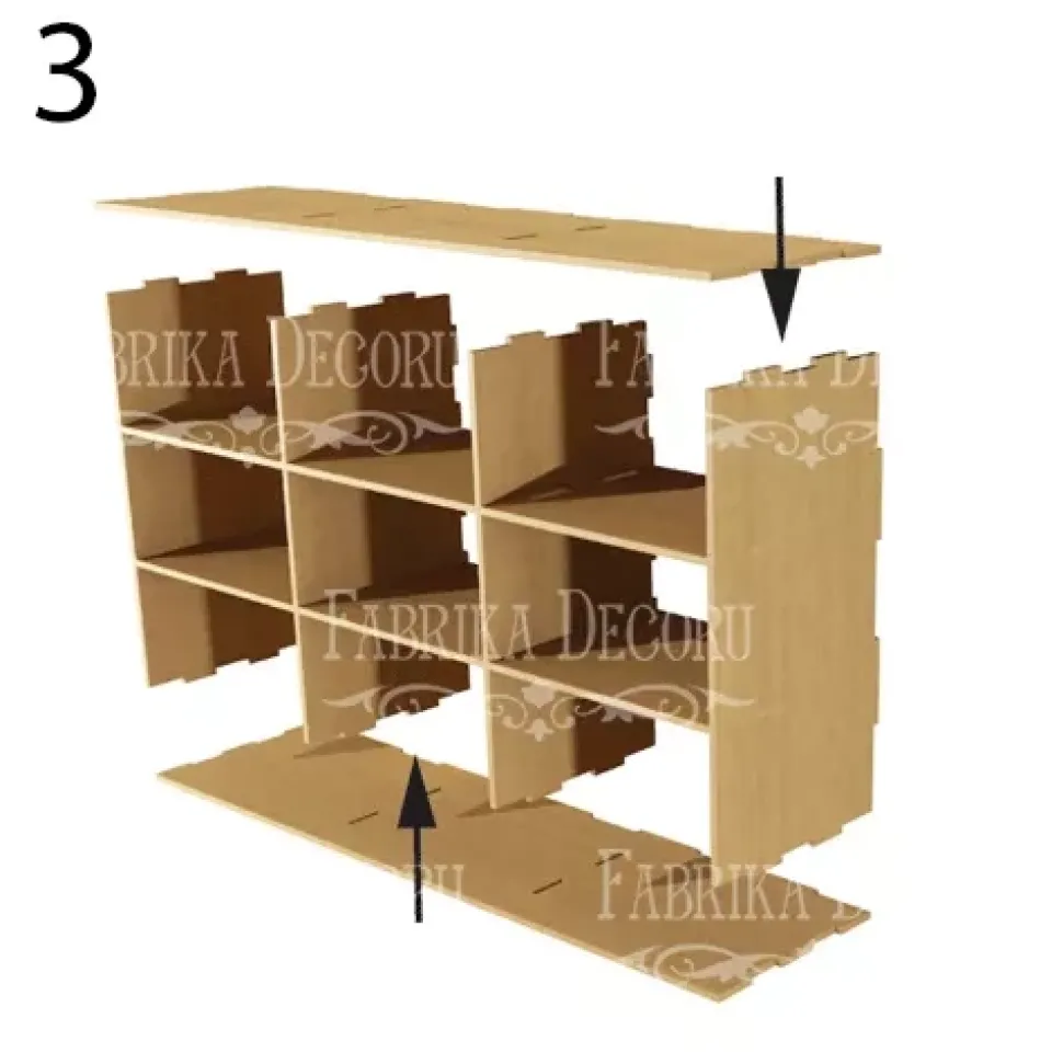 Mueble cajonera en DM