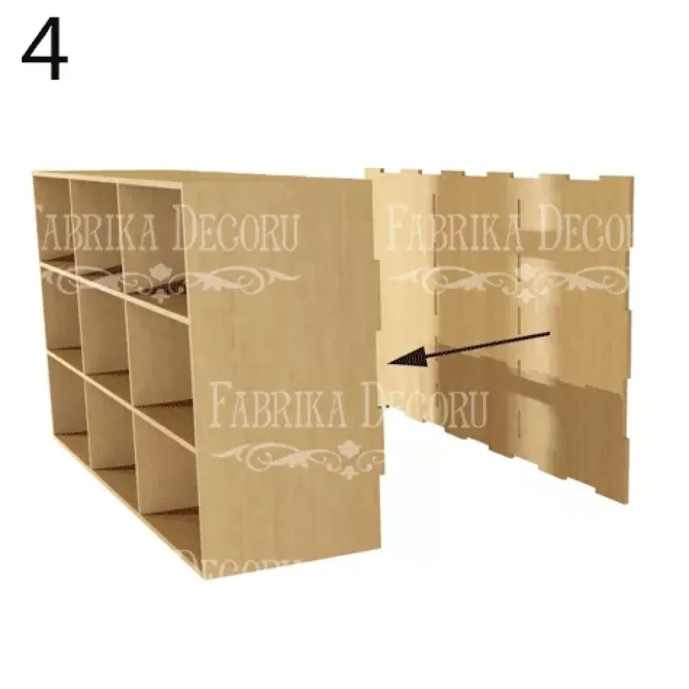 Mueble cajonera en DM