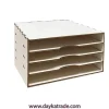 Mueble organizador de papeles de Scrap Dayka