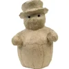 Muñeco de nieve pequeño de papel maché Décopatch