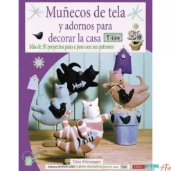 Muñecos de tela y adornos para decorar la casa Tilda