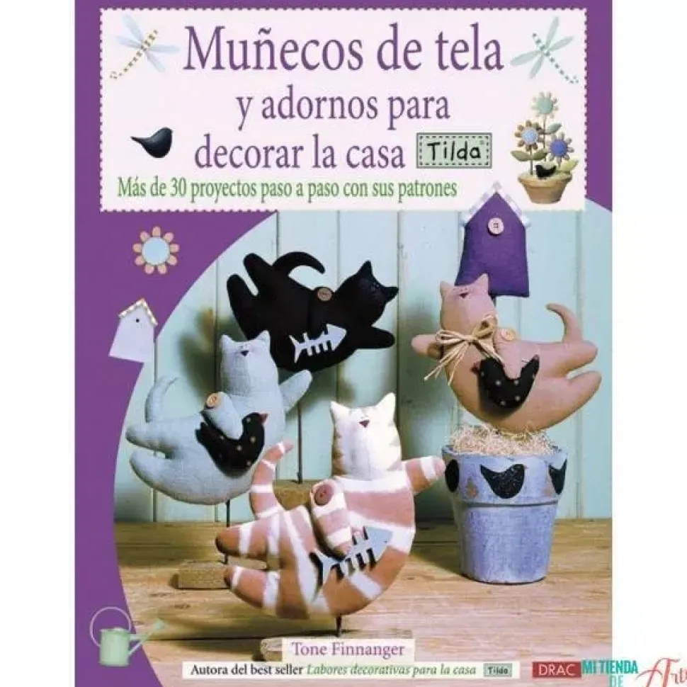 Muñecos de tela y adornos para decorar la casa Tilda