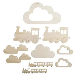 Móvil para Niños Trenecitos y Nubes Rayher