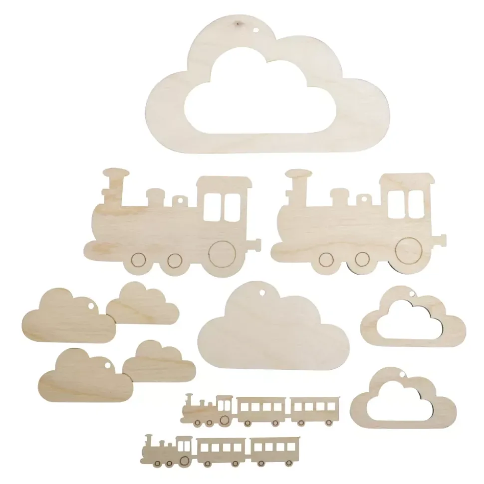 Móvil para Niños Trenecitos y Nubes Rayher