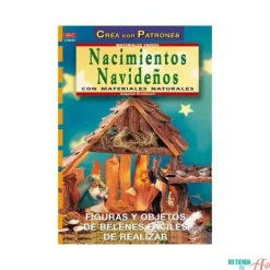 Nacimientos navideños con materiales naturales