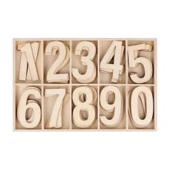 Números de madera Artemio 6cm