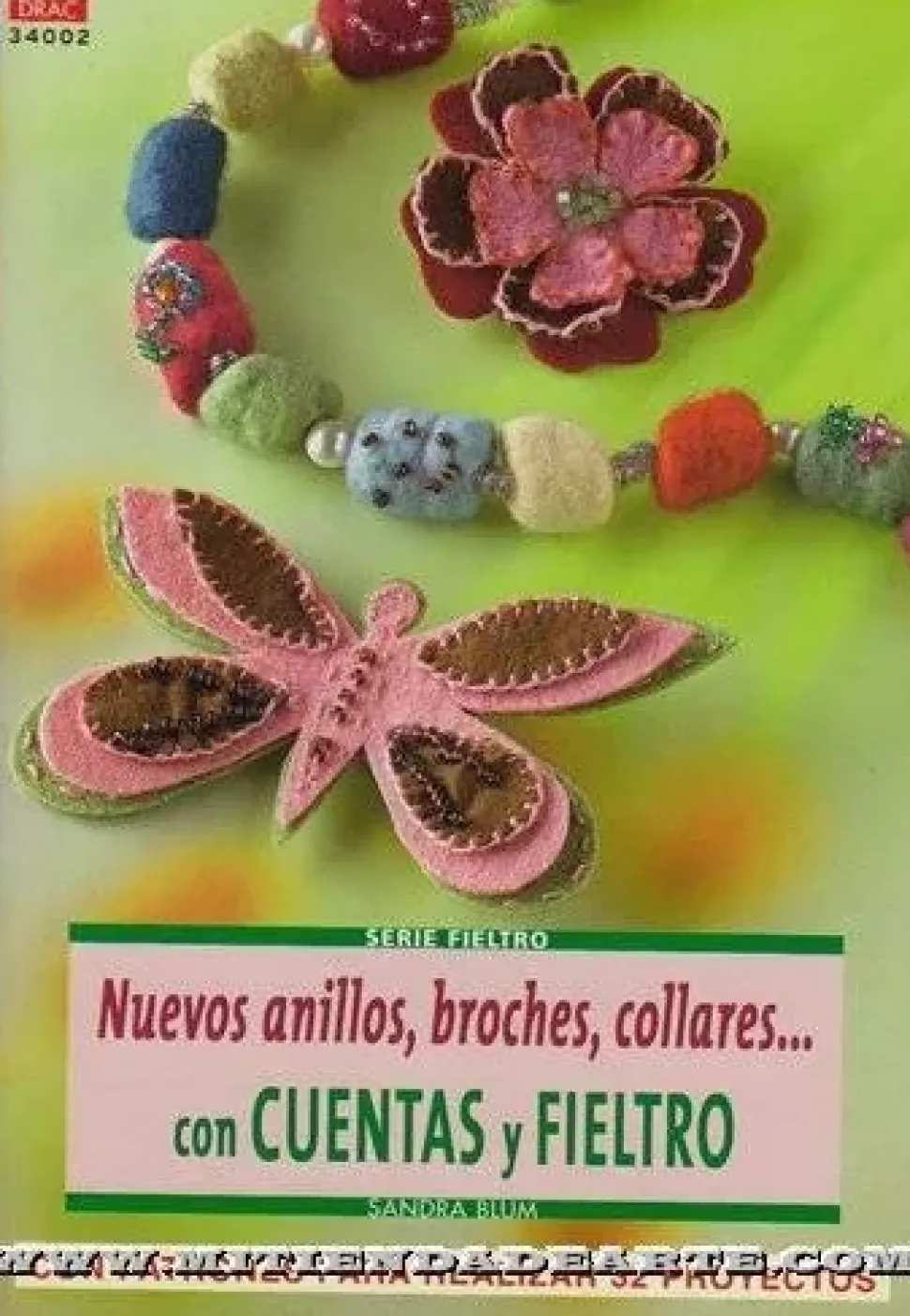 Nuevos anillos, broches, collares con Cuentas y Fieltro