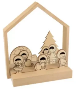 Objetos Decorativos Madera Esquimales Artemio