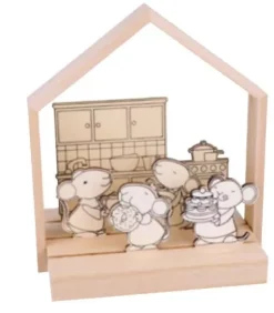 Objetos Decorativos Madera Ratones Artemio