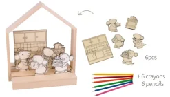 Objetos Decorativos Madera Ratones Artemio