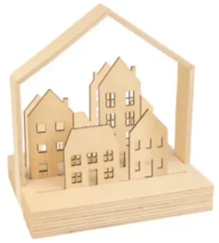 Objetos Decorativos Madera Casas Artemio