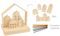 Objetos Decorativos Madera Casas Artemio