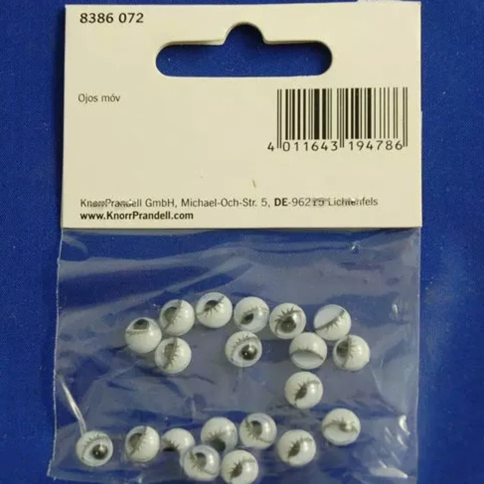 Ojos Movibles Circulares con Pestañas