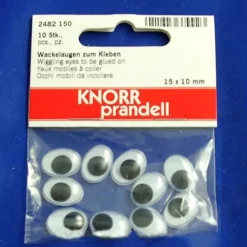 Ojos Movibles Ovalados Adhesivos