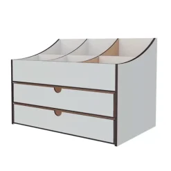 Organizador de escritorio accesorios y cosméticos Blanco Fabrika Decoru