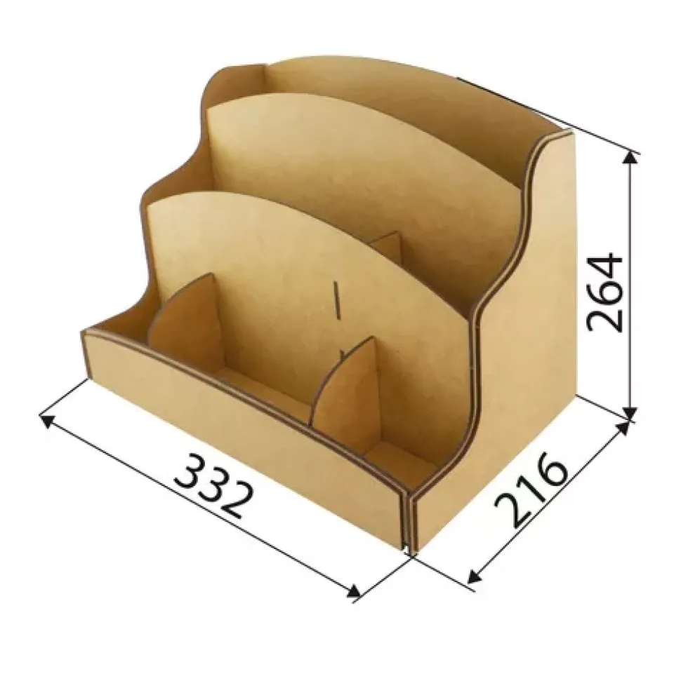 Organizador de escritorio con 5 compartimentos Fabrika Decoru