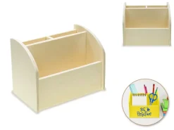 Organizador de Escritorio de Madera MultiCraft