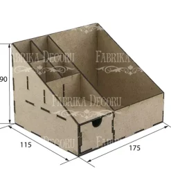 Organizador de escritorio para papeles y complementos en DM