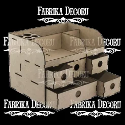 Organizador de escritorio con cinco cajones en DM