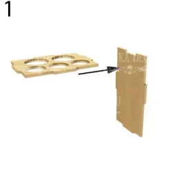 Organizador de escritorio con cinco cajones en DM