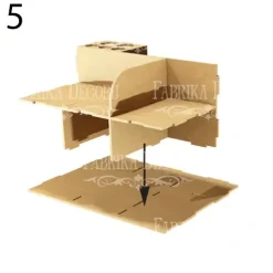 Organizador de escritorio con cinco cajones en DM