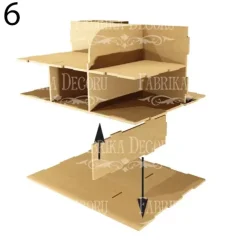 Organizador de escritorio con cinco cajones en DM