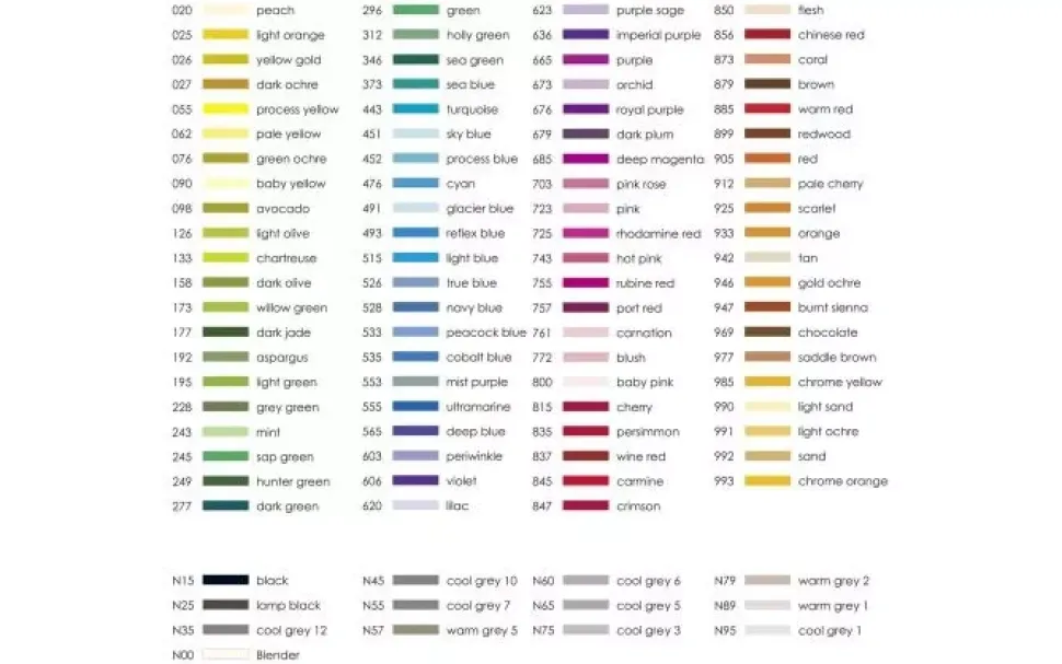 Organizador de Escritorio con 108 Rotuladores ABT Dual Brush Tombow