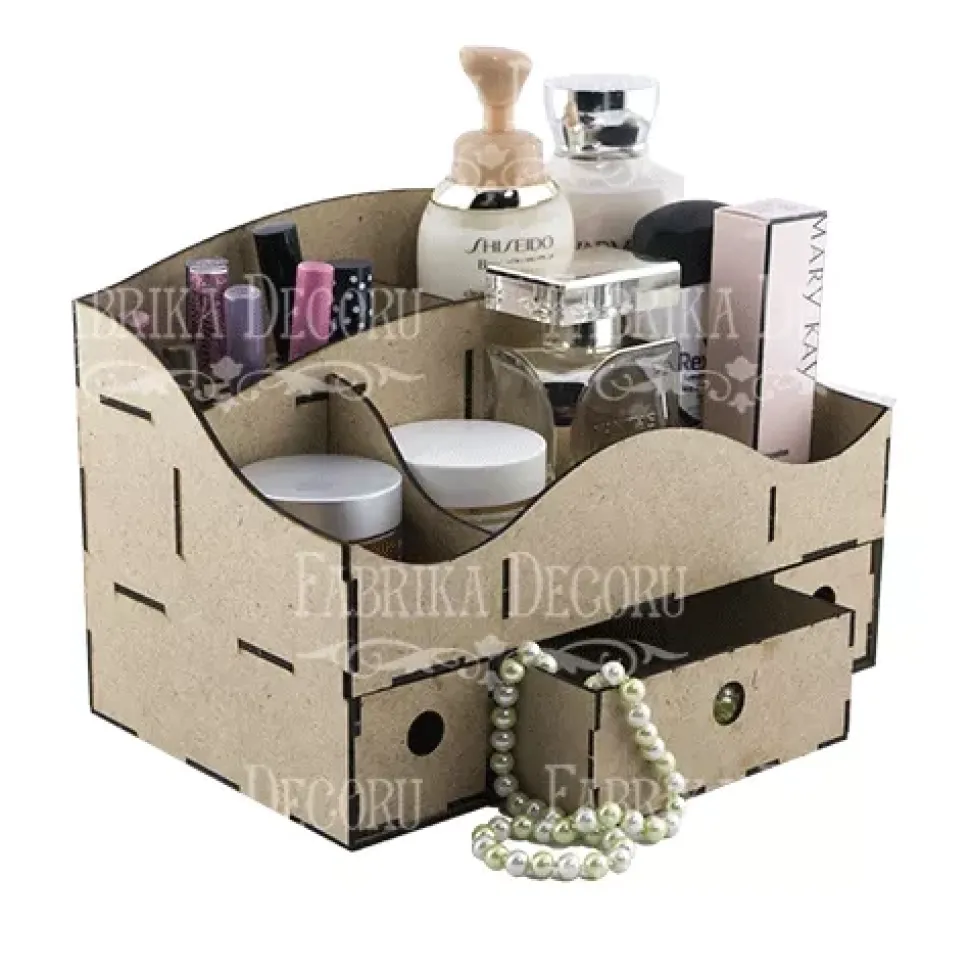 Organizador para escritorio con tres cajones en DM