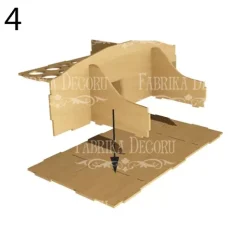 Organizador para escritorio con tres cajones en DM