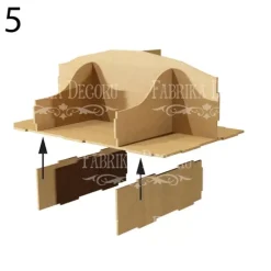 Organizador para escritorio con tres cajones en DM