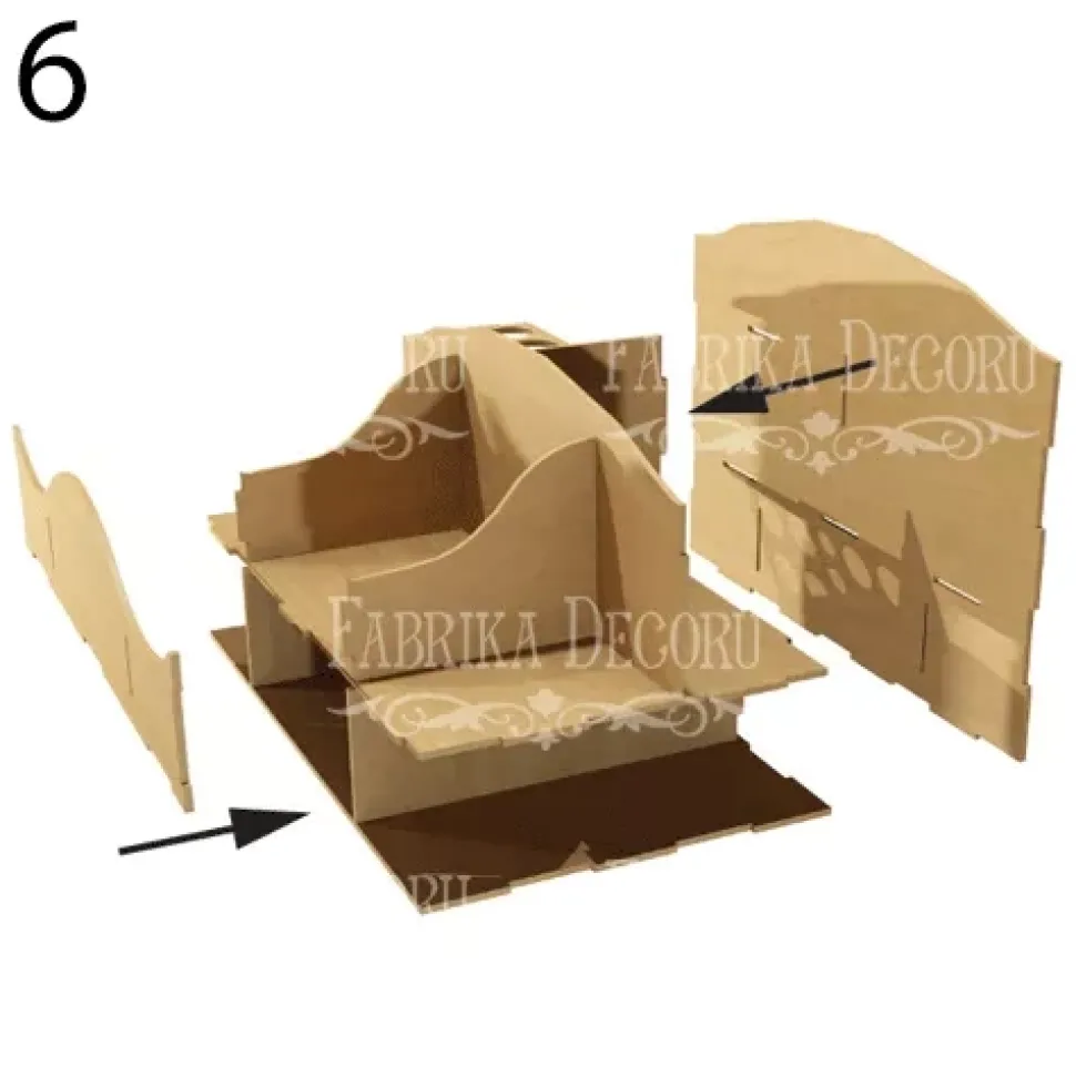 Organizador para escritorio con tres cajones en DM